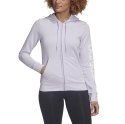 Bluza damska adidas W Essential Linear FZ HD jasnofioletowa FM6482