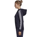 Bluza damska adidas W Essentials 3S FZ HD granatowa DU0656