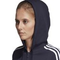 Bluza damska adidas W Essentials 3S FZ HD granatowa DU0656