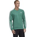 Bluza męska adidas Essentials 3 S Crew French Terry zielona FM6046