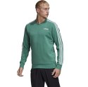 Bluza męska adidas Essentials 3 S Crew French Terry zielona FM6046