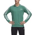 Bluza męska adidas Essentials 3 S Crew French Terry zielona FM6046