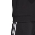 Bluza męska adidas Essentials 3 Stripes Crew FT czarna DQ3083