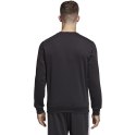 Bluza męska adidas Essentials 3 Stripes Crew FT czarna DQ3083