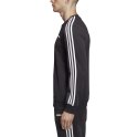 Bluza męska adidas Essentials 3 Stripes Crew FT czarna DQ3083