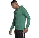 Bluza męska adidas Essentials Linear FZ French Terry zielona FM6035