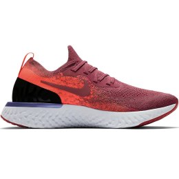 Buty damskie do biegania Nike Epic React Flyknit bordowo-pomarańczowo-czarne AQ0070 601