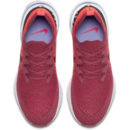 Buty damskie do biegania Nike Epic React Flyknit bordowo-pomarańczowo-czarne AQ0070 601