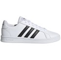 Buty dla dzieci adidas Grand Court K biało-czarne EF0103