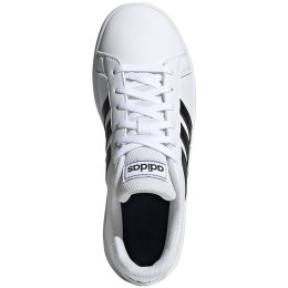 Buty dla dzieci adidas Grand Court K biało-czarne EF0103