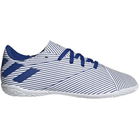 Buty piłkarskie adidas Nemeziz 19.4 IN JR biało-niebieskie EF1754