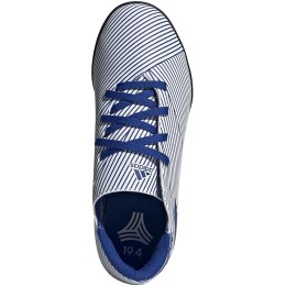 Buty piłkarskie adidas Nemeziz 19.4 TF JUNIOR biało-niebieskie FV3313