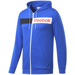 Bluza męska Reebok Logo FZ H niebieska FK6117