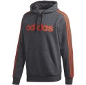 Bluza męska adidas Essentials 3 Stripes PO FL szara FM6051