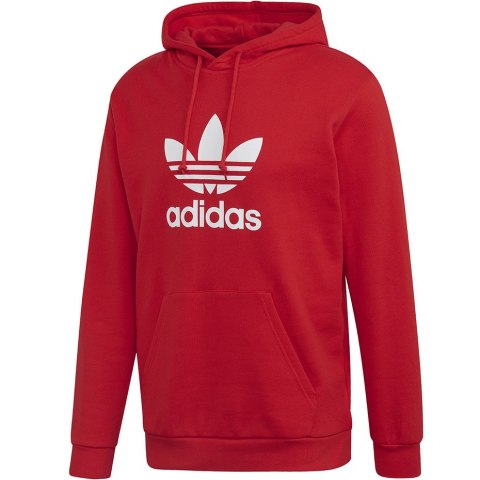 Bluza męska adidas Trefoil Hoodie czerwona FM3783