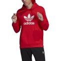 Bluza męska adidas Trefoil Hoodie czerwona FM3783