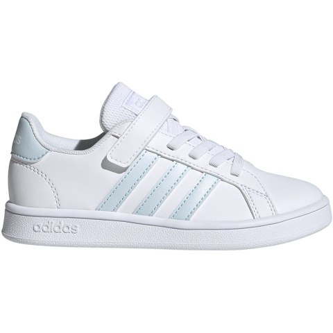 Buty dla dzieci adidas Grand Court C biało-niebieskie EG6738