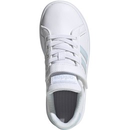 Buty dla dzieci adidas Grand Court C biało-niebieskie EG6738