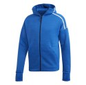 Bluza męska adidas ZNE Hoodie feat Fast Release Zipper niebieska FL3994