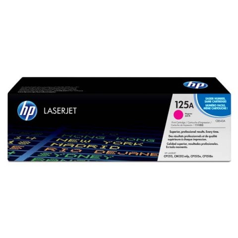 HP oryginalny toner CB543A, magenta, 1400s, HP 125A, HP Color LaserJet CP1215, 1515, 1518