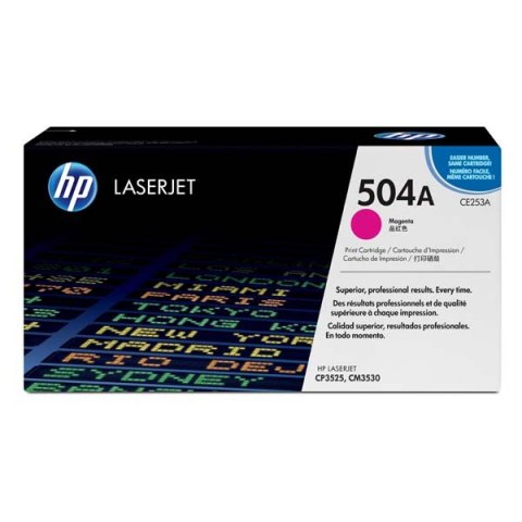 HP oryginalny toner CE253A, magenta, 7000s, HP 504A, HP Color LaserJet CP3525