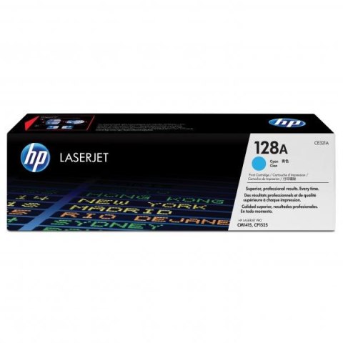 HP oryginalny toner CE321A, cyan, 1300s, HP 128A, HP LaserJet Pro CP1525n, 1525nw, CM1415fn, 1415fnw