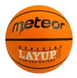 Piłka koszykowa Meteor Layup pomarańczowa 7054