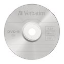 Verbatim DVD-R, 43729, DataLife, 10-pack, 4.7GB, 16x, 12cm, Matt Silver, cake box, Azo+, do archiwizacji danych