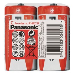 Bateria cynkowo-węglowa, malý monočlánek, C, 1.5V, Panasonic, Folia, 2-pack