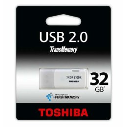 Toshiba USB flash disk, 2.0, 32GB, U202, Hayabusa, biały, THN-U202W0320E4, wsparcie OS Win 7