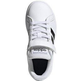 Buty dla dzieci adidas Grand Court C biało-czarne EF0109