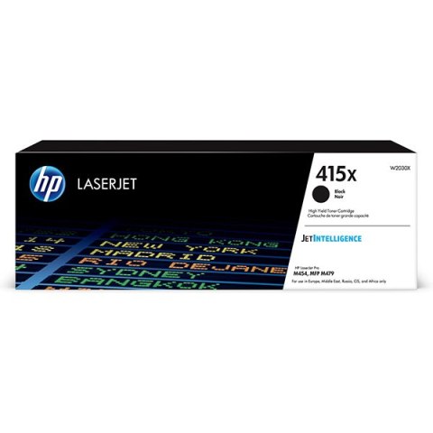 HP oryginalny toner W2030X, black, 7500s, HP 415X, high capacity, HP Color LaserJet Pro M454, MFP M479