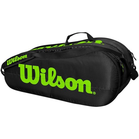 Torba tenisowa Wilson Team 2 Comp czarno-zielona WR8009601001