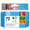 HP oryginalny głowica drukująca C9384A, HP 72, matte black/yellow, HP Designjet T1100, T770