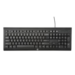 HP Classic Wired Keyboard Klawiatura K1500 klasyczna przewodowa (USB) czarna ENG