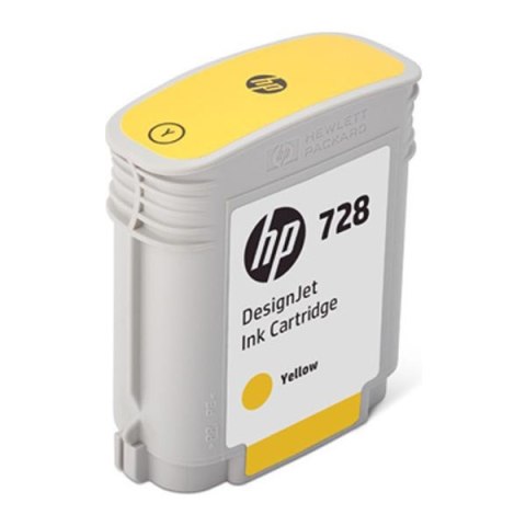 HP oryginalny ink / tusz F9J61A, HP 728, yellow, 40ml, HP DesignJet T730, DesignJet T830, DesignJet T830 MFP