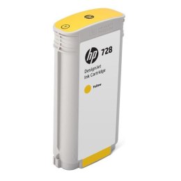 HP oryginalny ink / tusz F9J65A  HP 728  yellow  130ml  HP DesignJet T730  DesignJet T830  DesignJet T830 MFP