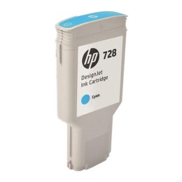 HP oryginalny ink / tusz F9K17A, HP 728, cyan, 300ml, HP DesignJet T730, T830