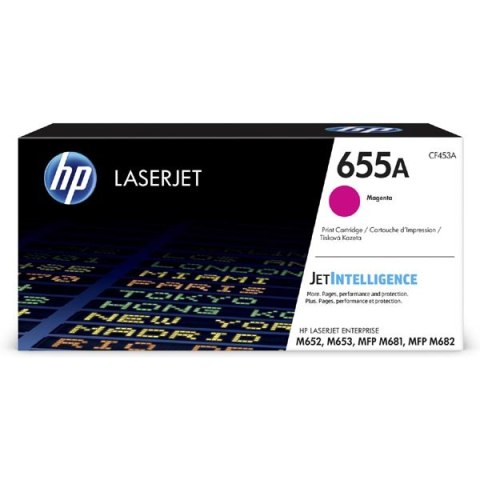 HP oryginalny toner CF453A, magenta, 10500s, HP 655A, HP Color LaserJet Enterprise M652dn,M652n,M653dh,M653