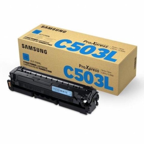 HP oryginalny toner SU014A, CLT-C503L, cyan, 5000s, C503L, high capacity, Samsung ProXpress C3060FR, C3010ND