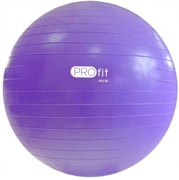 Piłka gimnastyczna Profit 65 cm fioletowa z pompką DK 2102