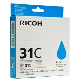 Ricoh oryginalny wkład żelowy 405689, cyan, typ GC 31C, Ricoh GXe2600/GXe3000N/GXe3300N/GXe3350N