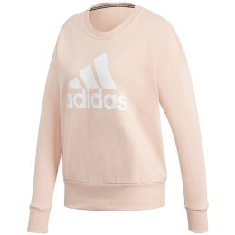 Bluza damska adidas Badge of Sport Crew brzoskwiniowa GC6926