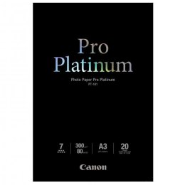 Canon Photo Paper Pro Platinu, foto papier, połysk, biały, A3, 300 g/m2, 20 szt., PT-101 A3, atrament