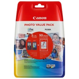 Canon oryginalny value pack PG-540XL+CL-541XL + papier foto PG-540XL+CL-541XL, black/color, 5222B013, Canon MG2150,2250,3150,325