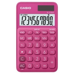 Casio Kalkulator SL 310 UC RD, ciemnoróżowy, 10 miejsc, podwójne zasilanie