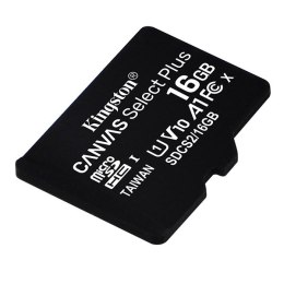 Kingston karta Canvas Select Plus 16GB micro SDHC SDCS216GBSP UHS-I U1 (Class 10) bez adaptera A1