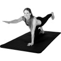 Mata piankowa MOVIT do jogi i gimnastyki 190 x 100 x 1,5 czarna