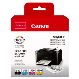 Canon oryginalny ink / tusz PGI-1500 BK/C/M/Y Multipack  CMYK  400/3*300s  9218B005  Canon MAXIFY MB2050 MB2150 MB2155 MB2350 MB