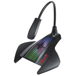 Marvo, mikrofon dla gracza MIC-01, mikrofon, bez regulacji głośności, czarny, RGB podświetlenie